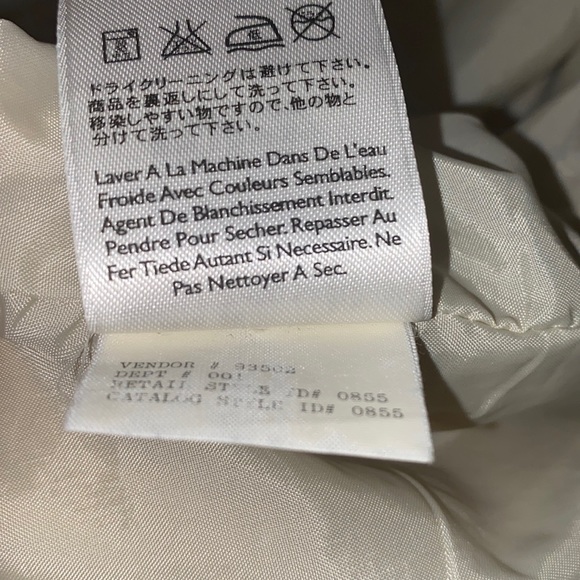 MEN EDDIE BAUER TRENCH VELCRO/ZIP FRONT CLOSURE, WELT POCKETS BEIGE SZ M - Picture 14 of 15